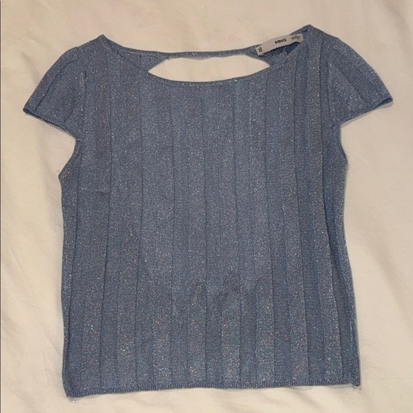 Mango Blue Open-Back Top - Picture 4 of 13